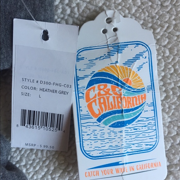 Men’s Gray California Hoodie - Picture 4 of 8